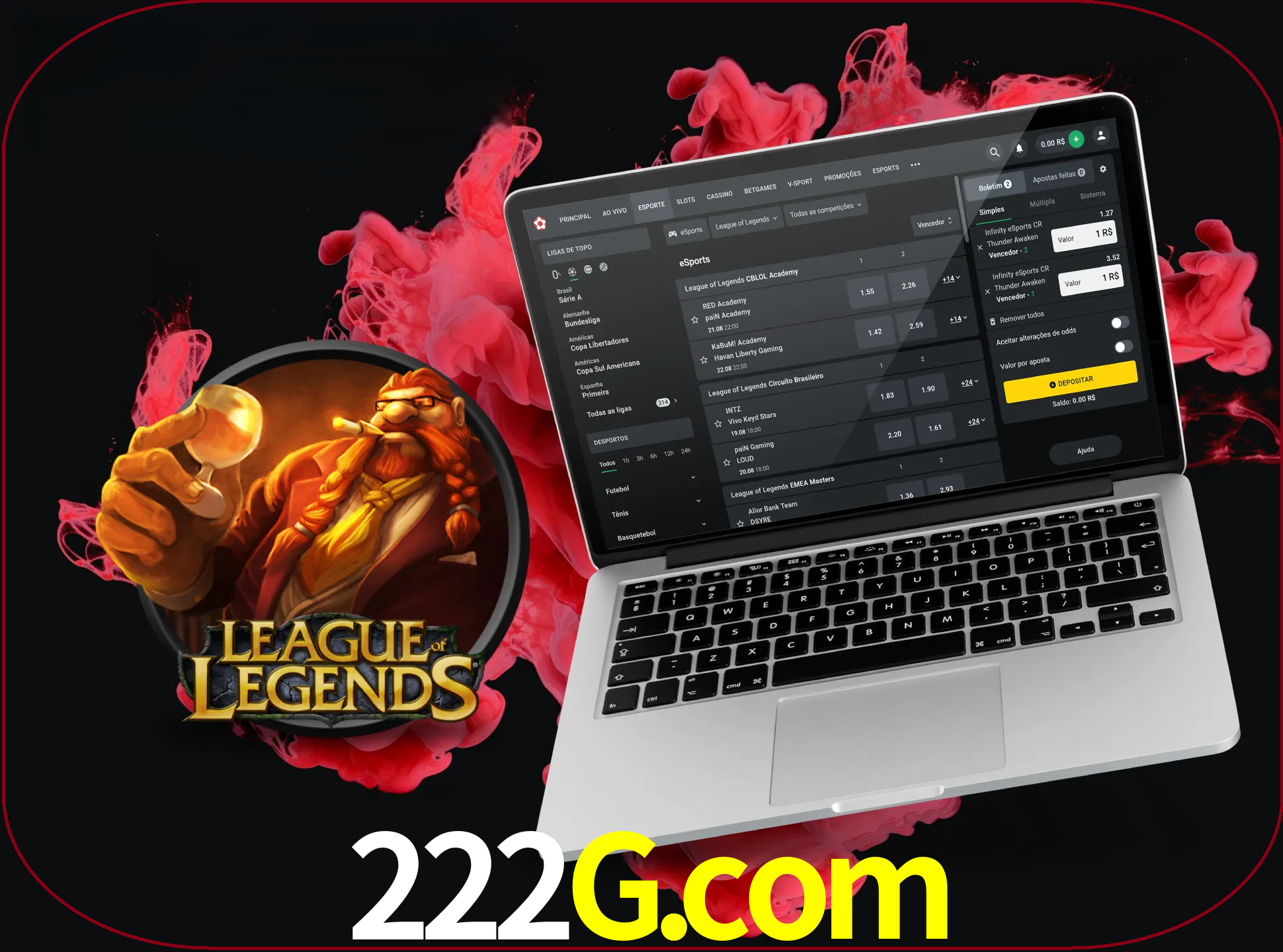 Se é um fã deste jogo, muitos torneios fantásticos que o vão surpreender estão disponíveis no 222g.