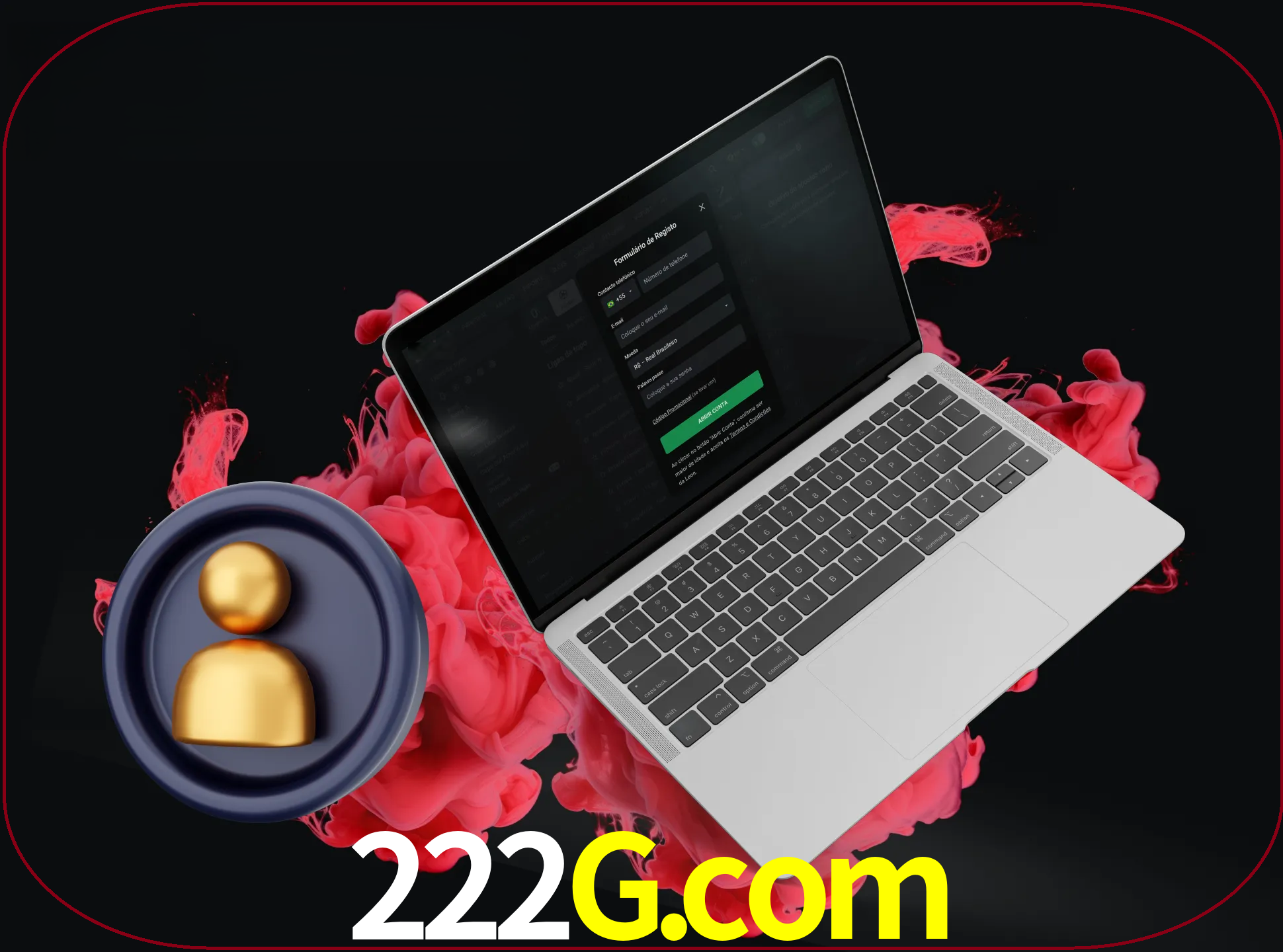 No cabeçalho do site 222g, clique no botão que o levará a um formulário especial onde terá de introduzir as suas informações actuais.