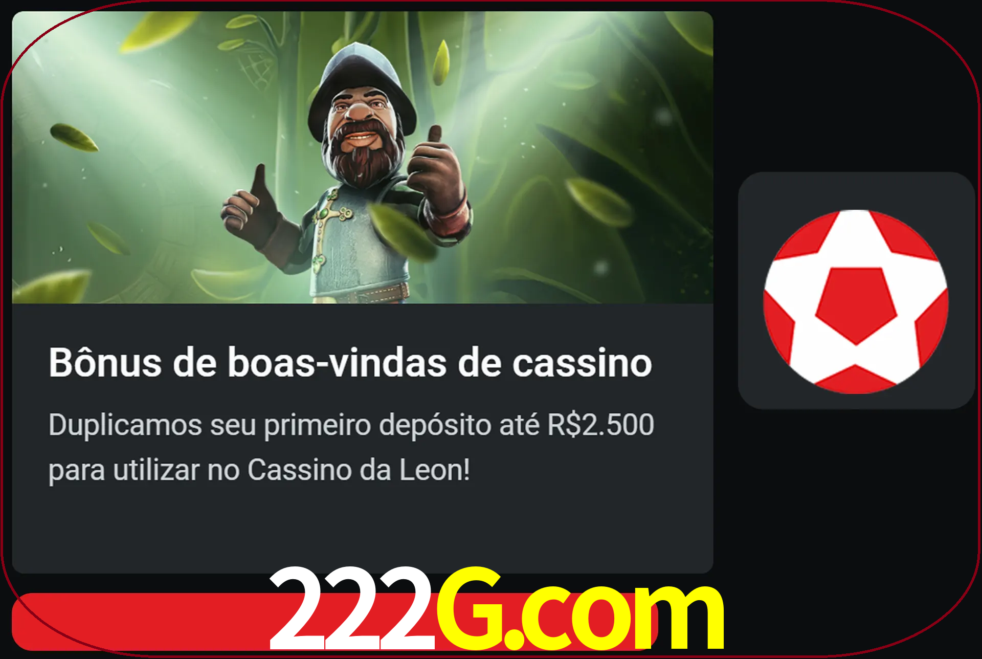 Receba seu dinheiro do bônus de boas-vindas após o primeiro depósito.