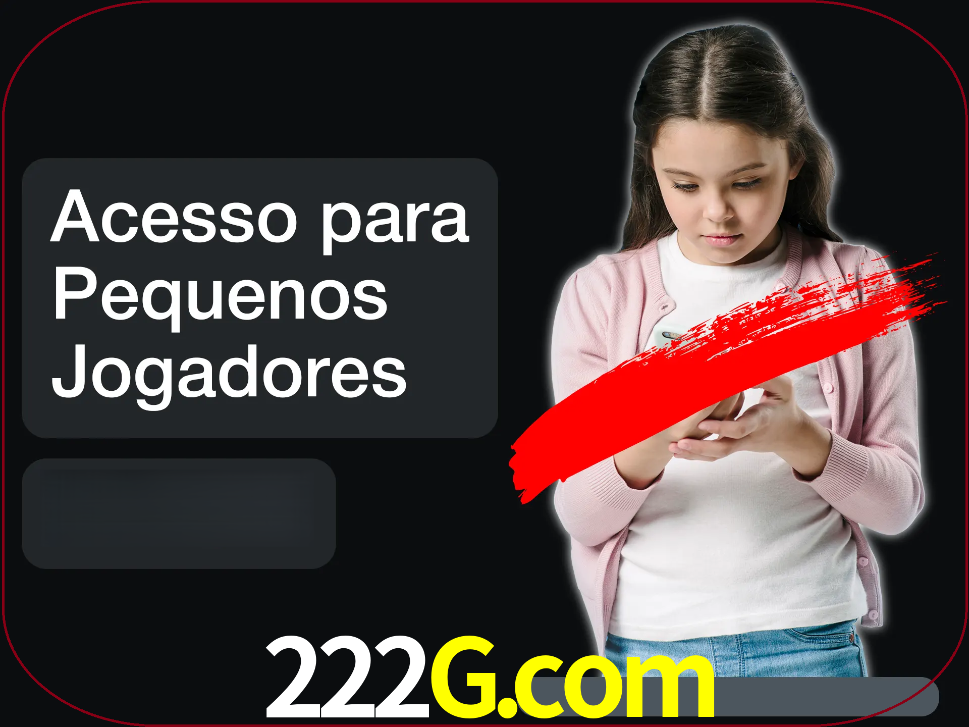 As crianças não podem jogar jogos de cassino.